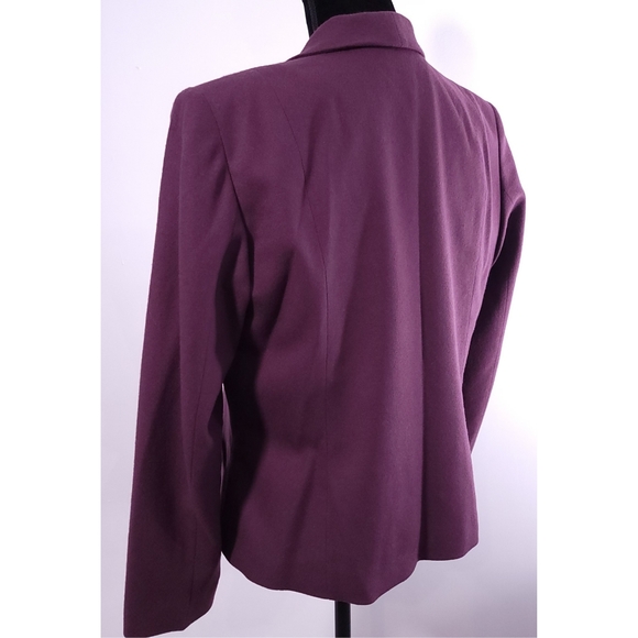 Vtg Pendleton Made In USA Wool 4 Button Blazer Sport Jacket Purple Sz - Picture 3 of 5